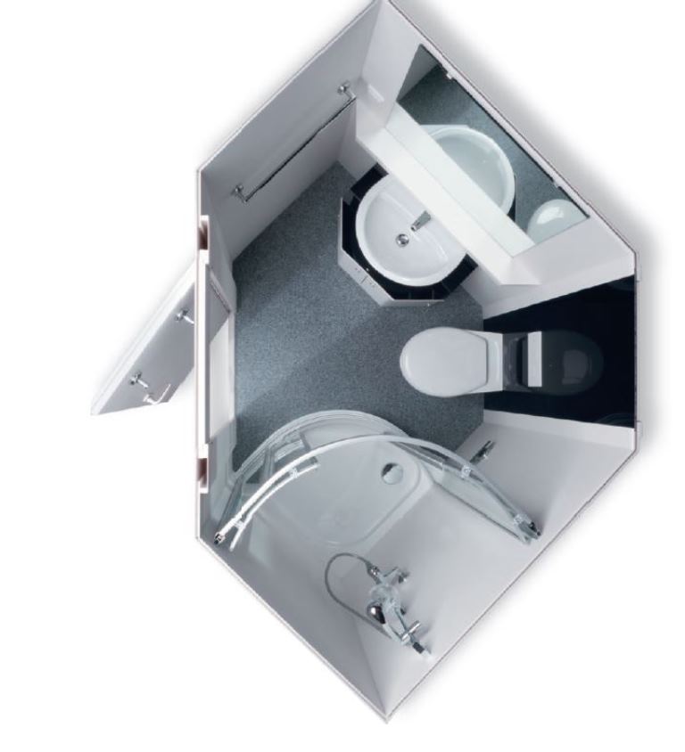 Fertigbad UNIVERSAL Vogelperspektive